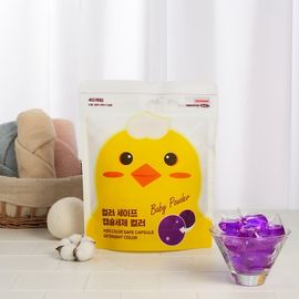 [PAUL MEDISON] Kids Color-Safe Capsule Detergent 1set(40EA) – Brightens Faded Clothes, Protects Colors, with Cellulase Enzyme to Remove Fiber Fluff - Made in Korea